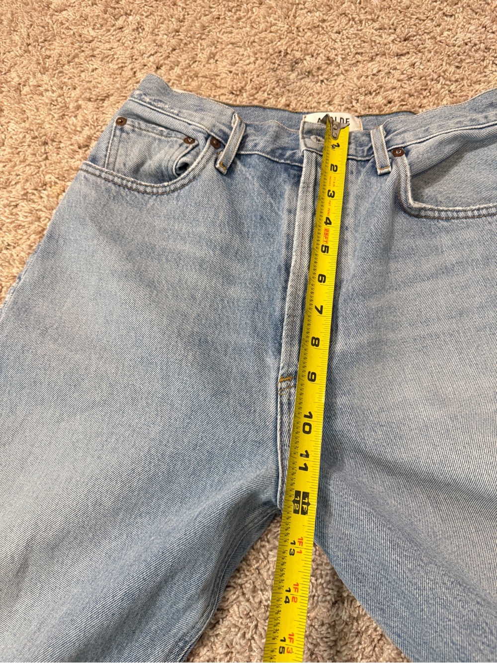 Agolde 90'S PINCH WAIST HIGH RISE STRAIGHT Size 28 - Picture 15 of 16